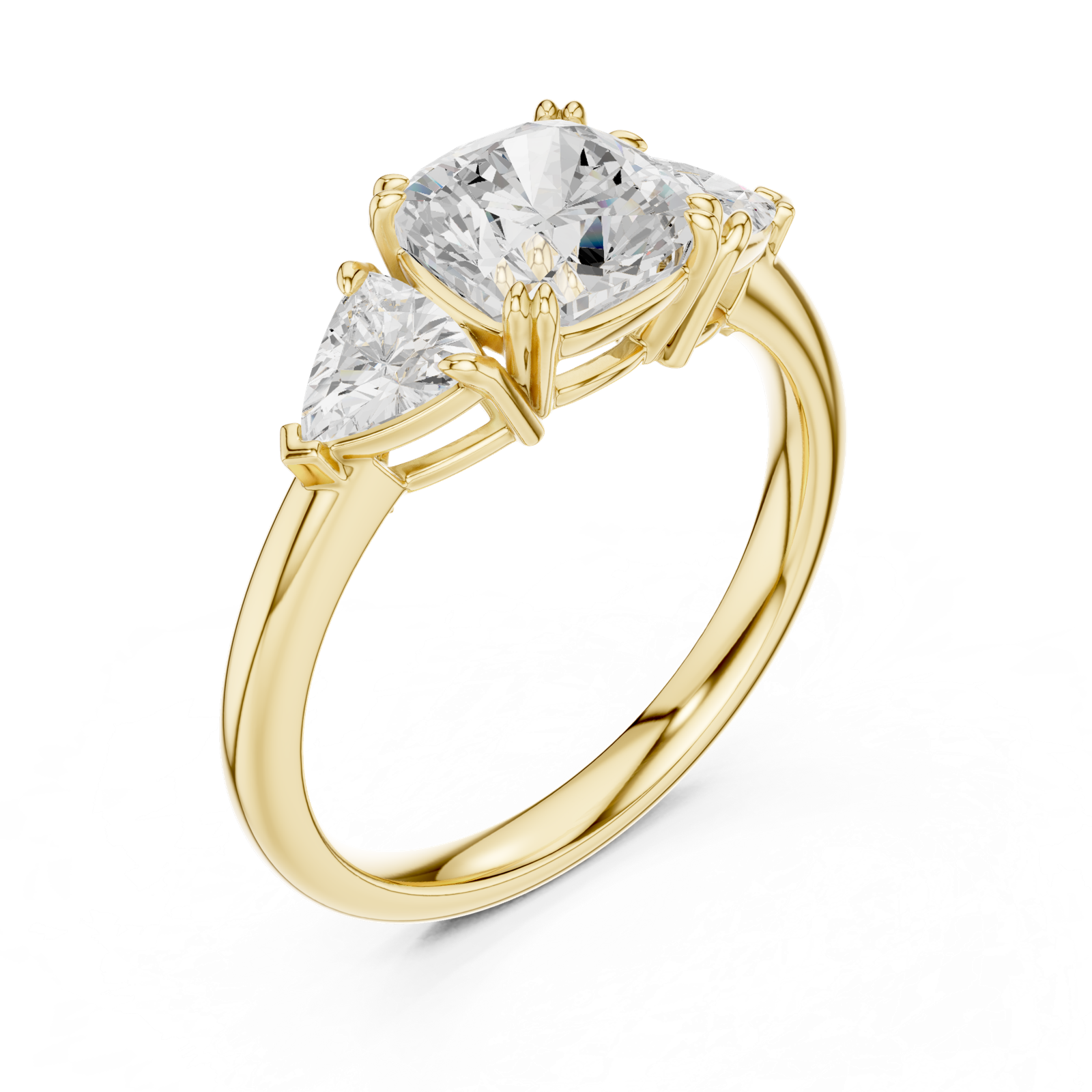 Gold Ring DDLR-853, Yellow Gold, view 2