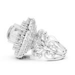 Gold Ring DDLR-748, White Gold, view 3