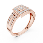 Gold Ring DDLR-806, Rose Gold, view 2