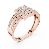 Gold Ring DDLR-806, Rose Gold, view 2