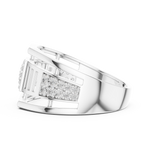 Gold Ring LR-01 (8), White Gold, view 3