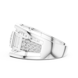 Gold Ring LR-01 (8), White Gold, view 3