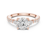 Gold Ring DDLR-863, Rose Gold, view 4