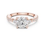 Gold Ring DDLR-863, Rose Gold, view 4