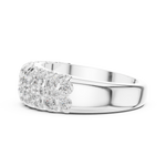 Gold Ring L03-01, White Gold, view 3