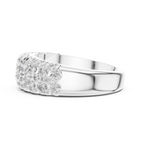 Gold Ring L03-01, White Gold, view 3