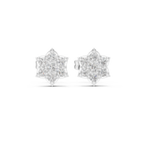 Gold Earrings 9-10035E, White Gold