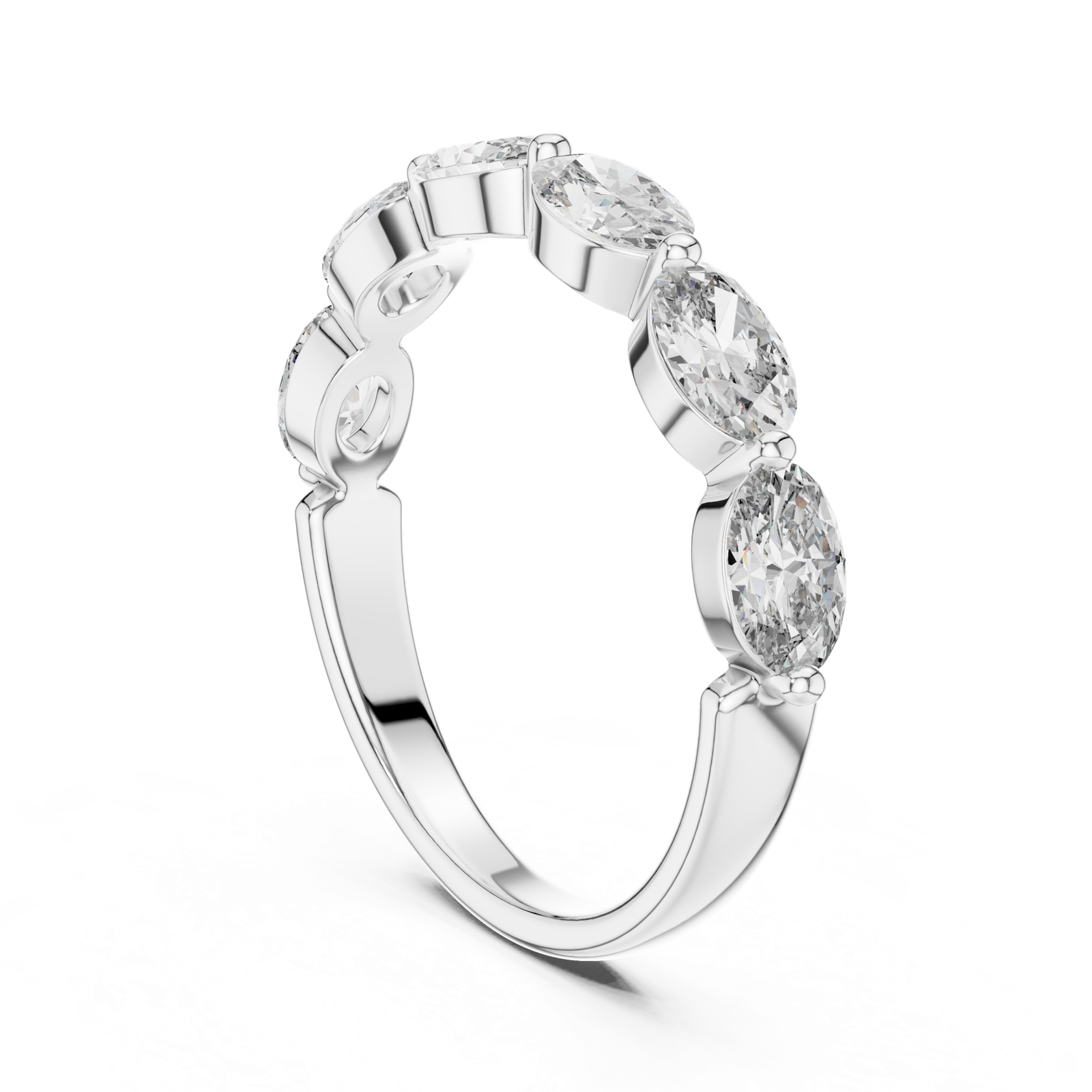 Gold Ring DDLR-002, White Gold