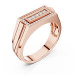 Gold Ring DR-6266, Rose Gold, view 2