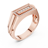 Gold Ring DR-6266, Rose Gold, view 2