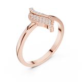 Gold Ring DDLR-663, Rose Gold, view 2