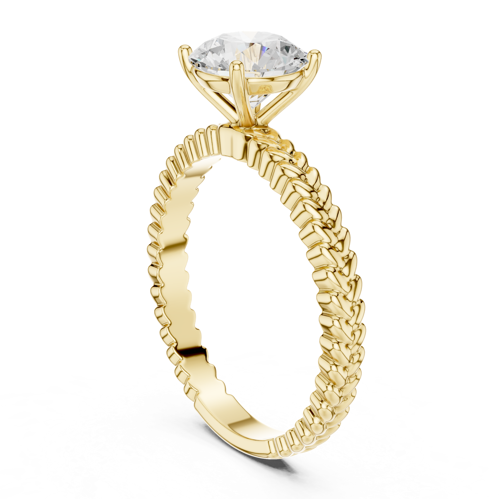 Gold Ring DDLR-805, Yellow Gold, view 1