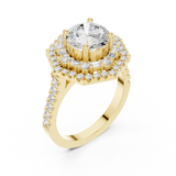 Gold Ring DDLR-326, Yellow Gold, view 2