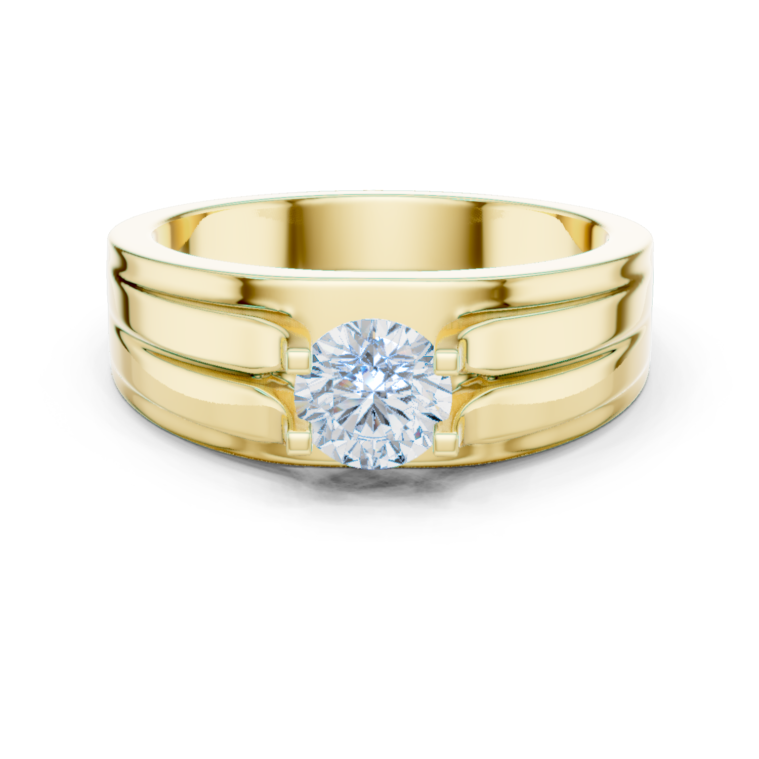 Gold Men's Ring GGR-0031, Yellow Gold