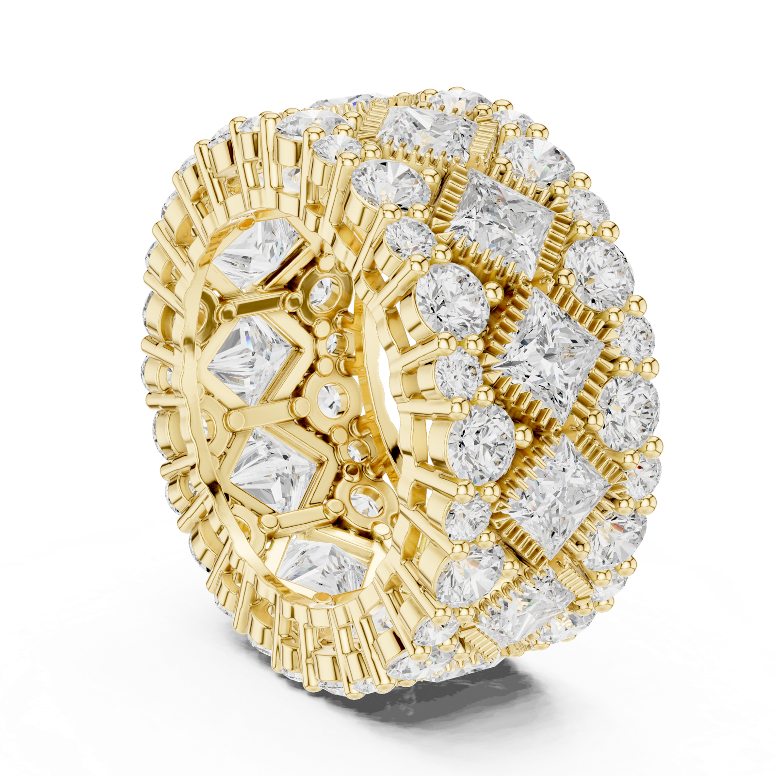 Gold Ring DDLR-370, Yellow Gold, view 1