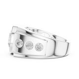 Gold Men's Ring GGR-0003, White Gold, view 3