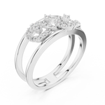 Gold Ring LR-01 (72), White Gold, view 2