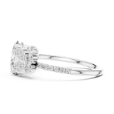 Gold Ring DDLR-1052, White Gold, view 3