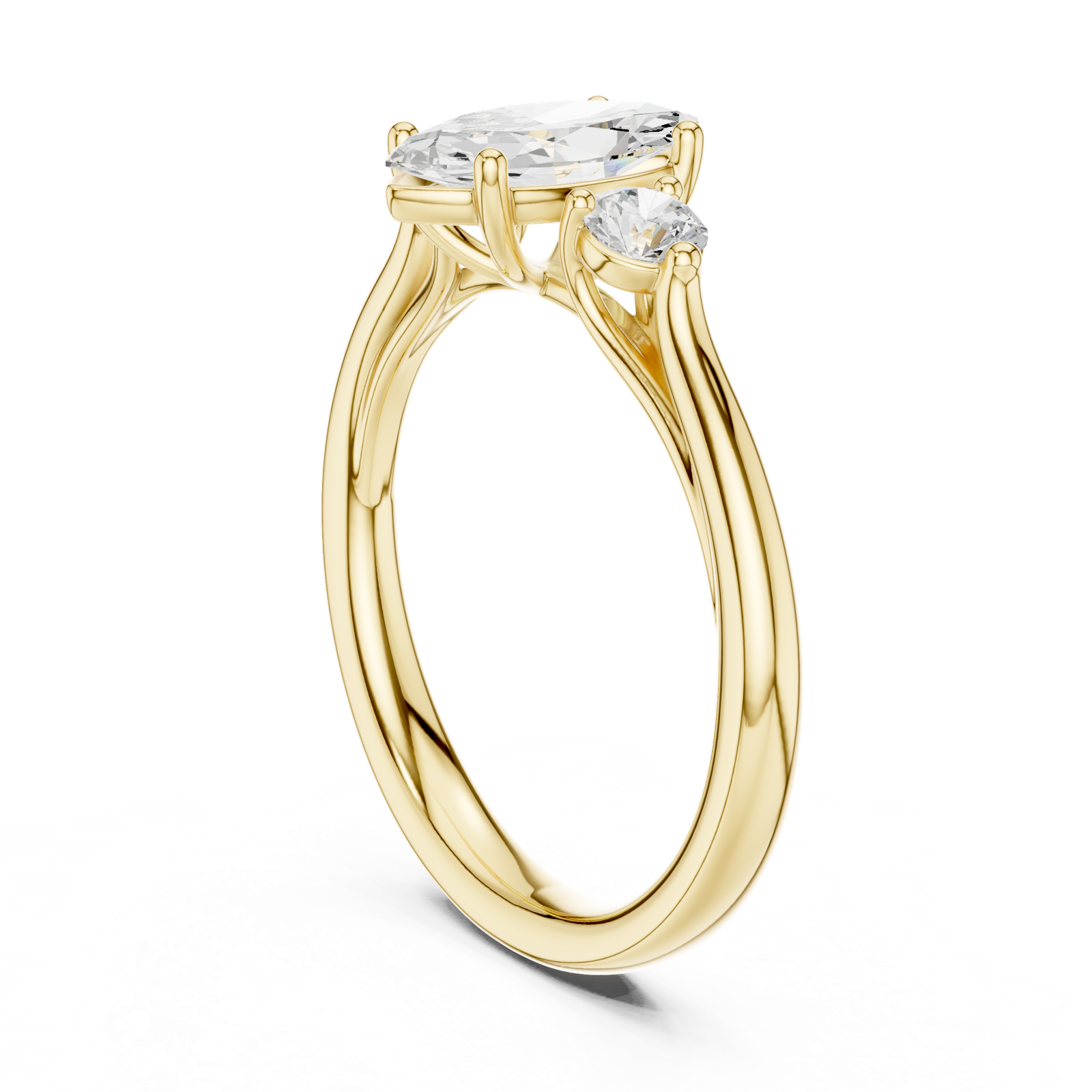 Gold Ring DDLR-726, Yellow Gold, view 1