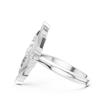 Gold Ring 00001L (2), White Gold, view 3