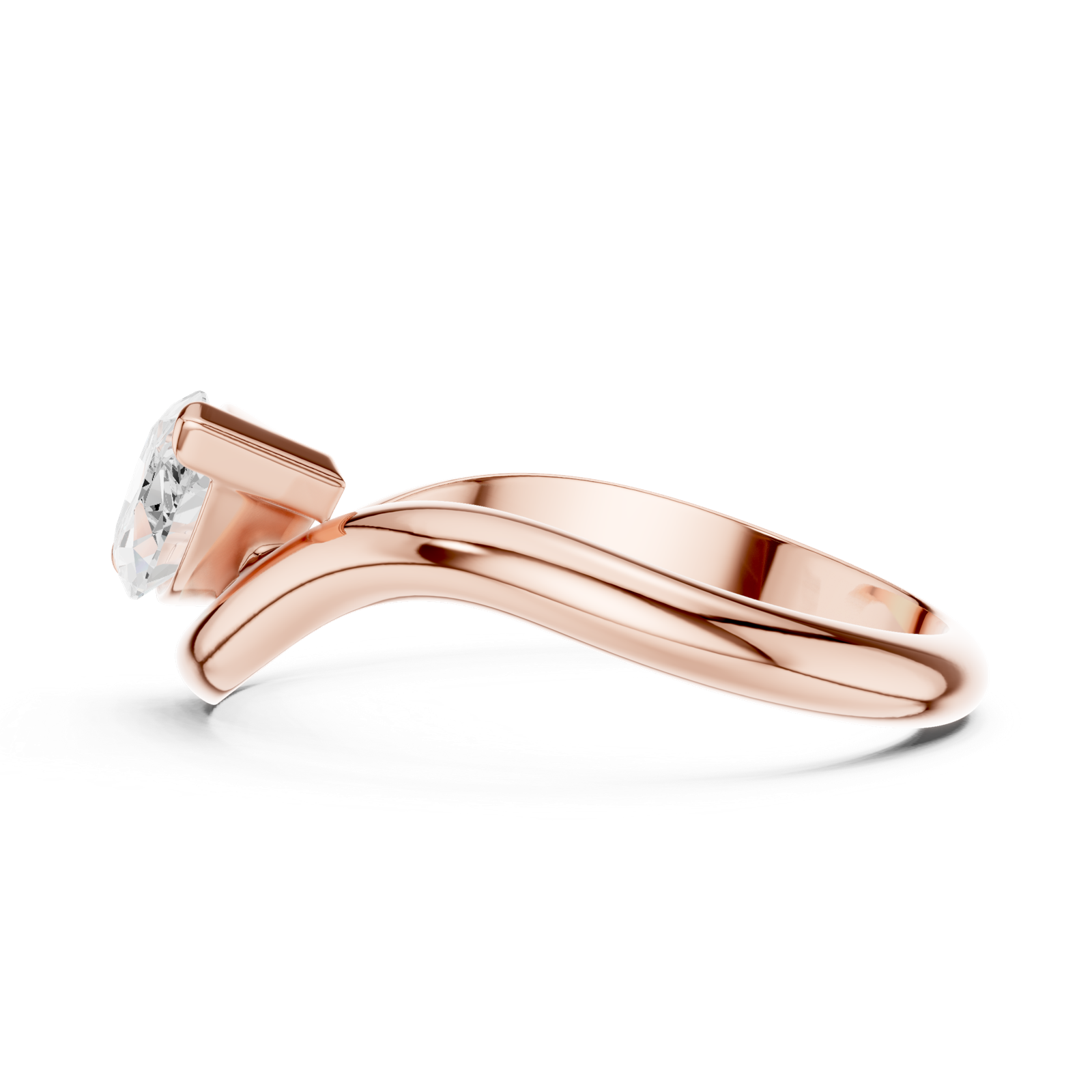 Gold Ring SBWR(30), Rose Gold, view 3