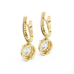 Gold Earrings 3-10009E_137_M, Yellow Gold, view 3