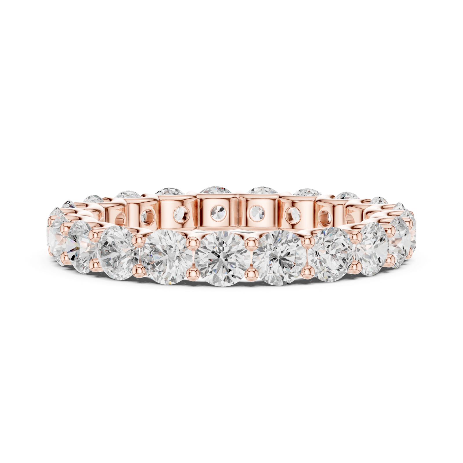 Gold Ring DDLR-658, Rose Gold, view 3