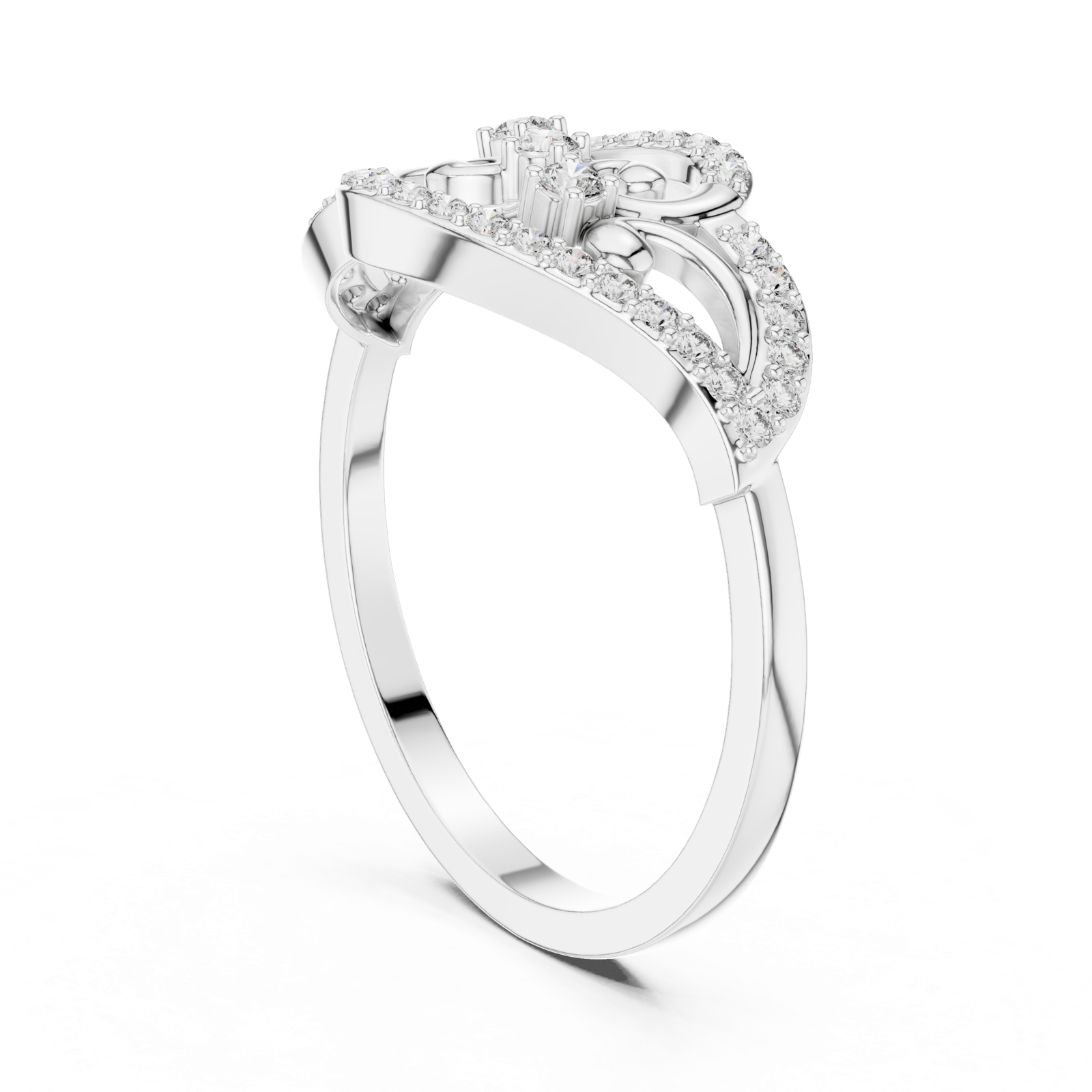 Gold Ring DR-6281, White Gold
