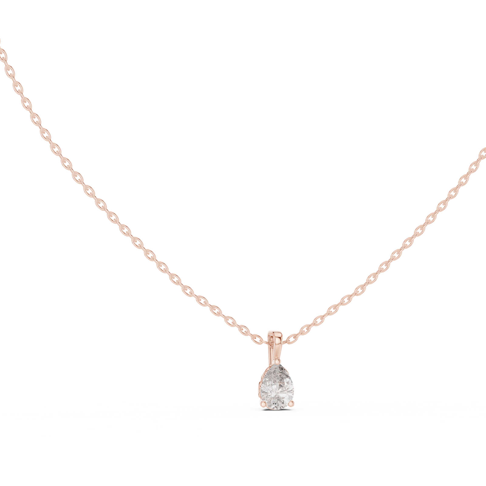 Gold Pendant GPD-0066, Rose Gold, view 1