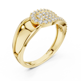 Gold Ring LR-01 (5), Yellow Gold, view 2