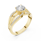 Gold Ring DDLR-356, Yellow Gold, view 2