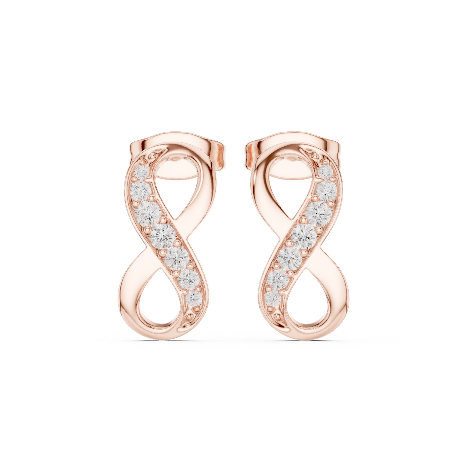 Gold Earrings SBER(51), Rose Gold