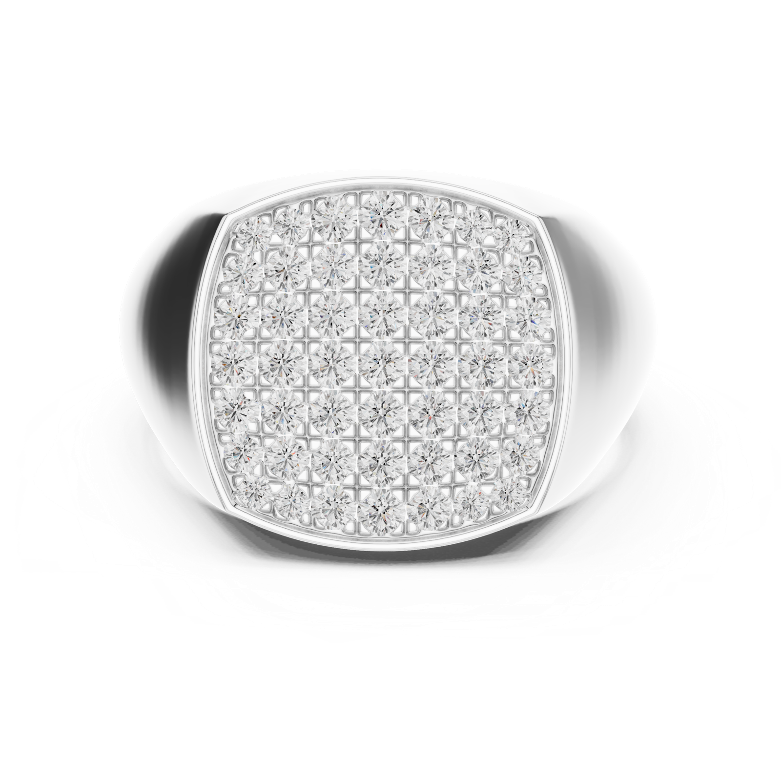 Gold Ring SBMR(1), White Gold, view 4