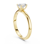 Gold Jewelry L36-6, Oval center stone, Yellow Gold, view 1