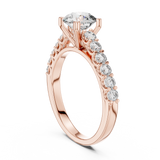 Gold Ring LR-0113, Rose Gold, view 1