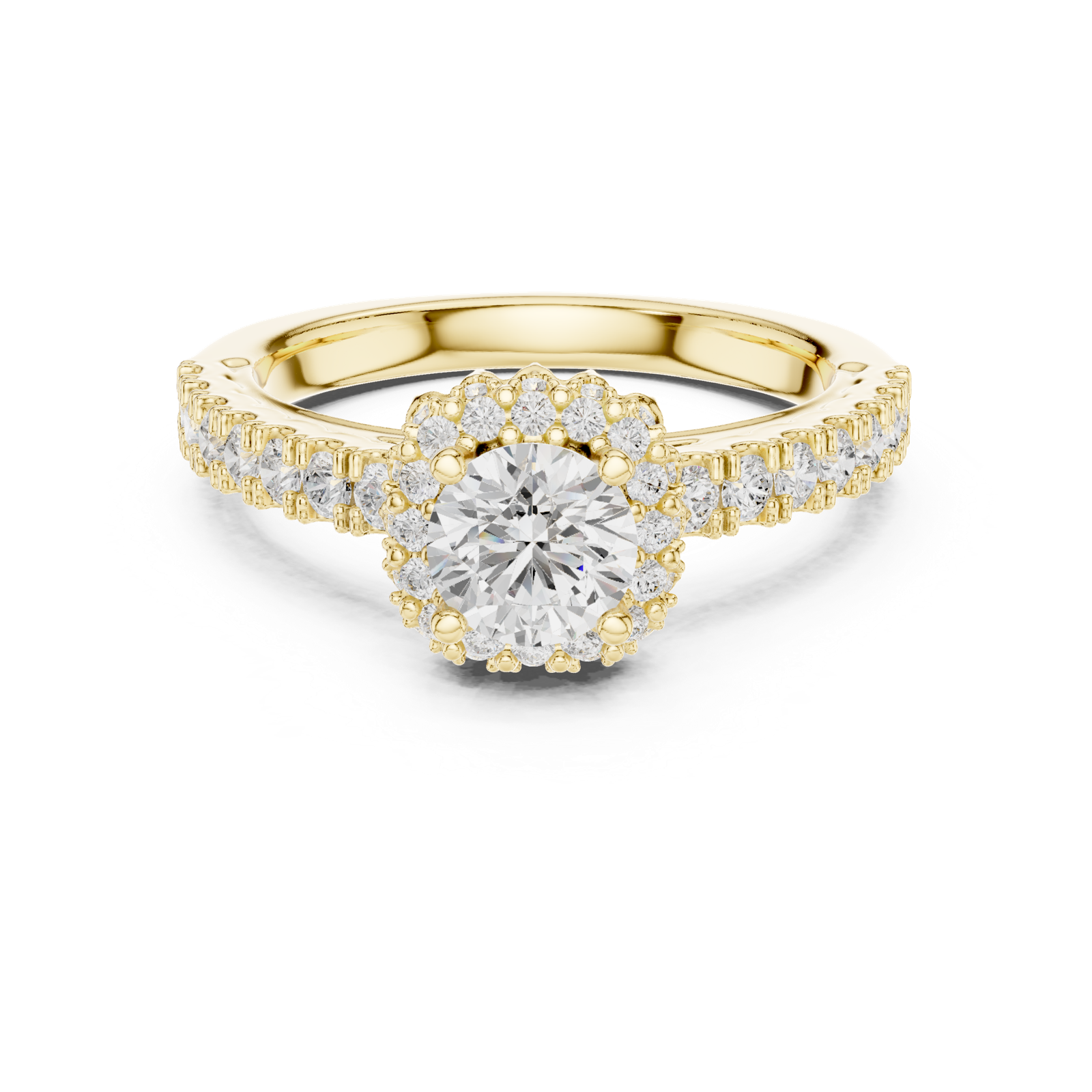Gold Ring LR-0230, Yellow Gold, view 4