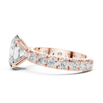 Gold Jewelry L35-63, Oval center stone, Rose Gold, view 3