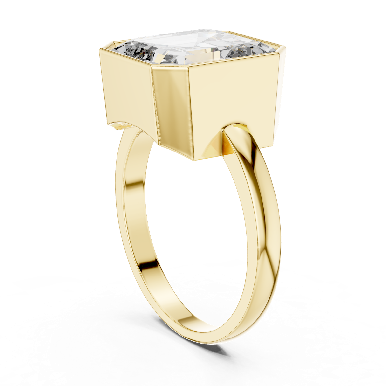 Gold Ring GR01, Yellow Gold, view 1
