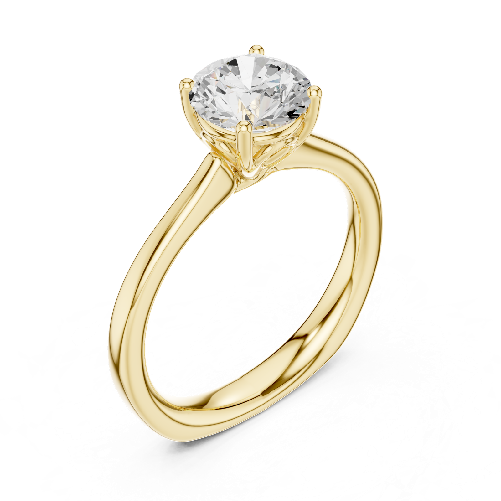 Gold Ring DDLR-650, Yellow Gold, view 2