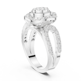 Gold Ring DDLR-462, White Gold, view 1