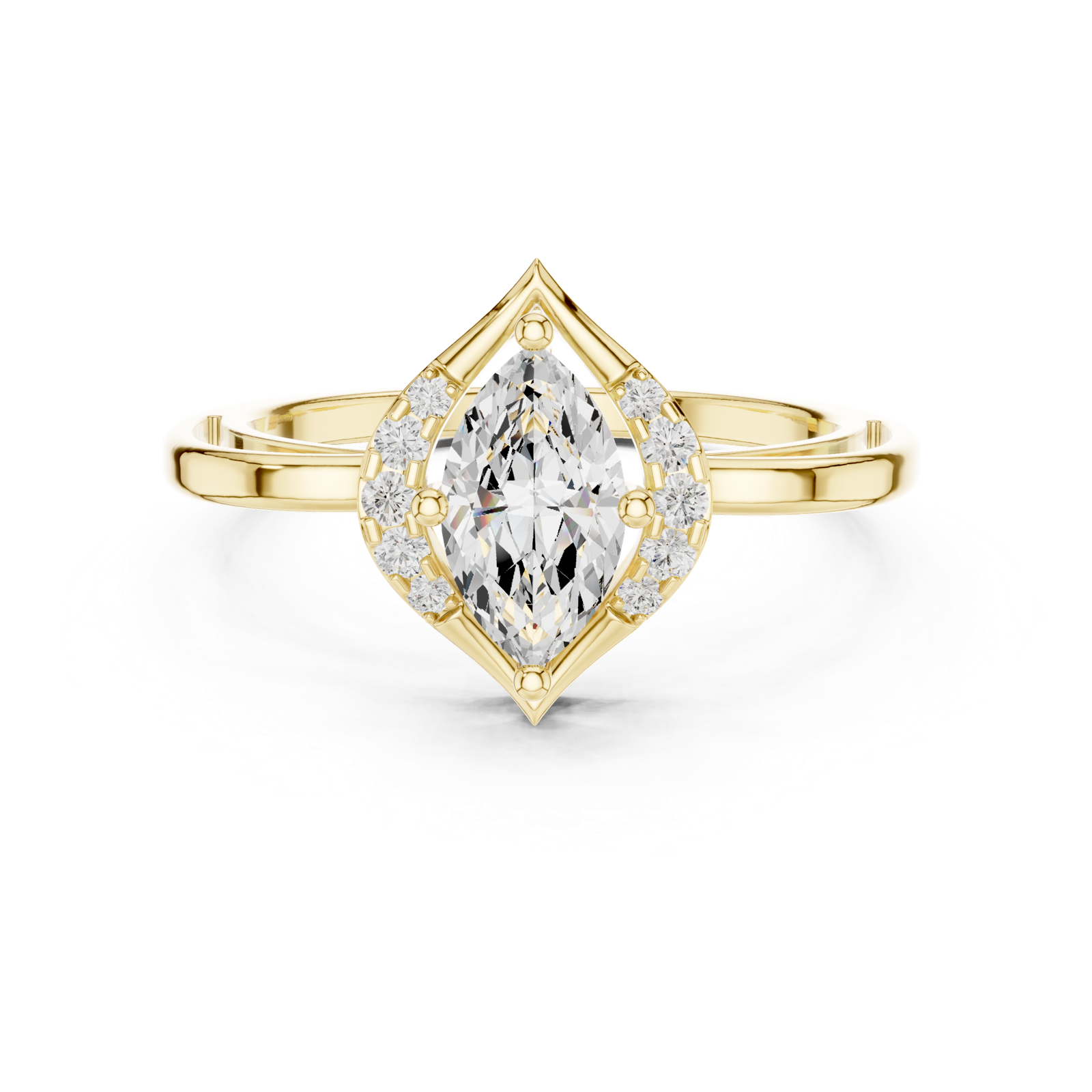 Gold Ring DDLR-512, Yellow Gold