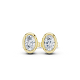 Gold Jewelry DDER-001, Oval center stone, Yellow Gold