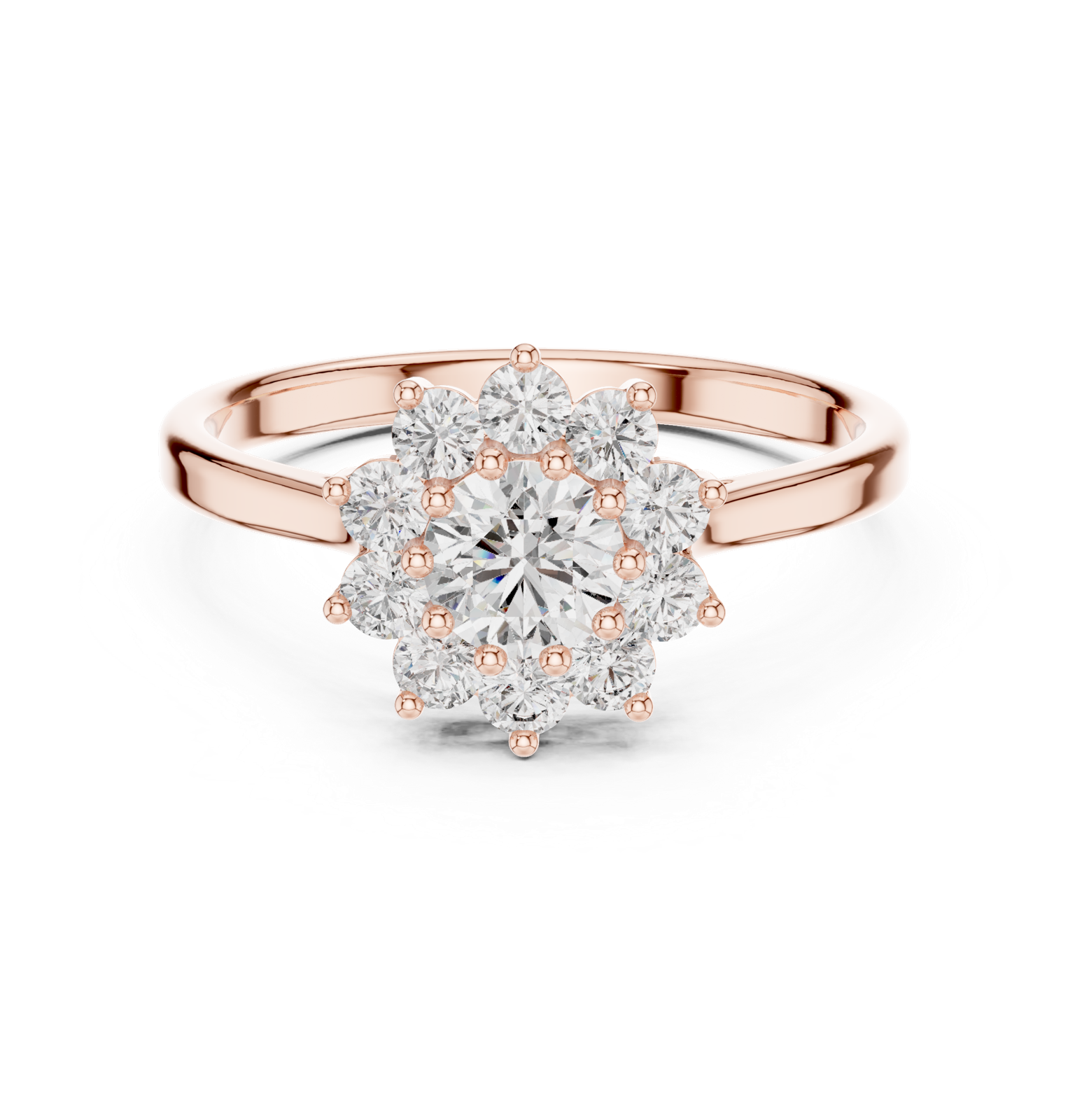 Gold Ring ALR-94, Rose Gold, view 4