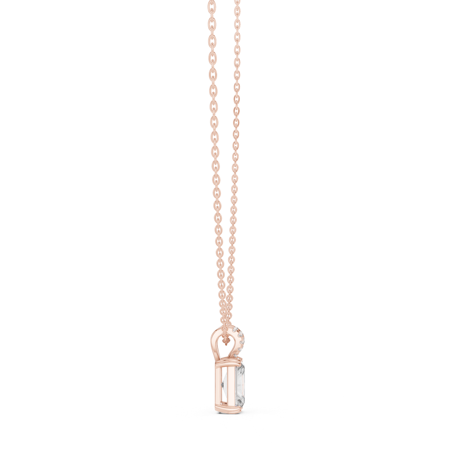 Gold Pendant GPD-0026, Rose Gold, view 3