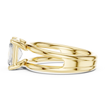 Gold Jewelry L36-9, Radiant center stone, Yellow Gold, view 3