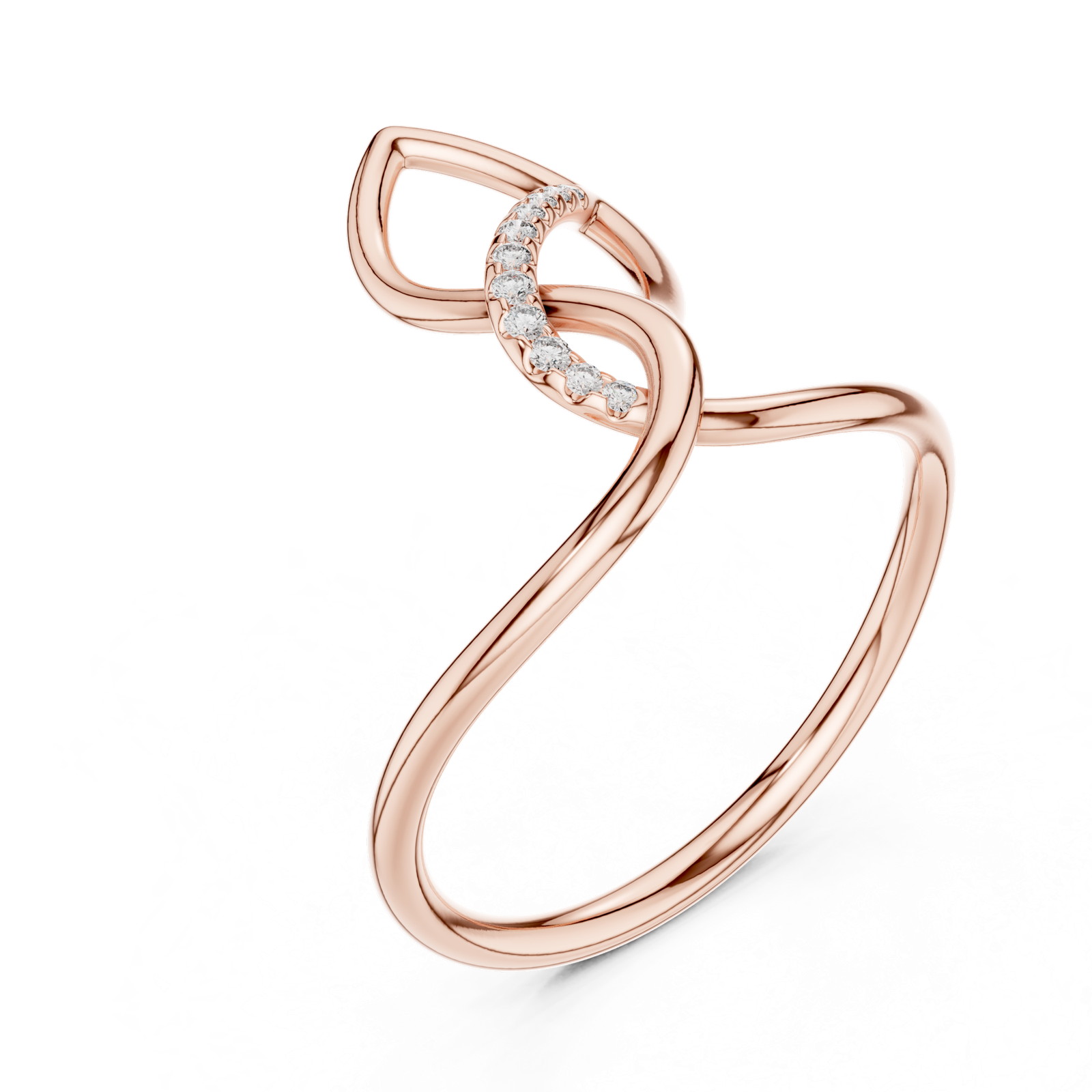 Gold Ring 1 (148), Rose Gold, view 2