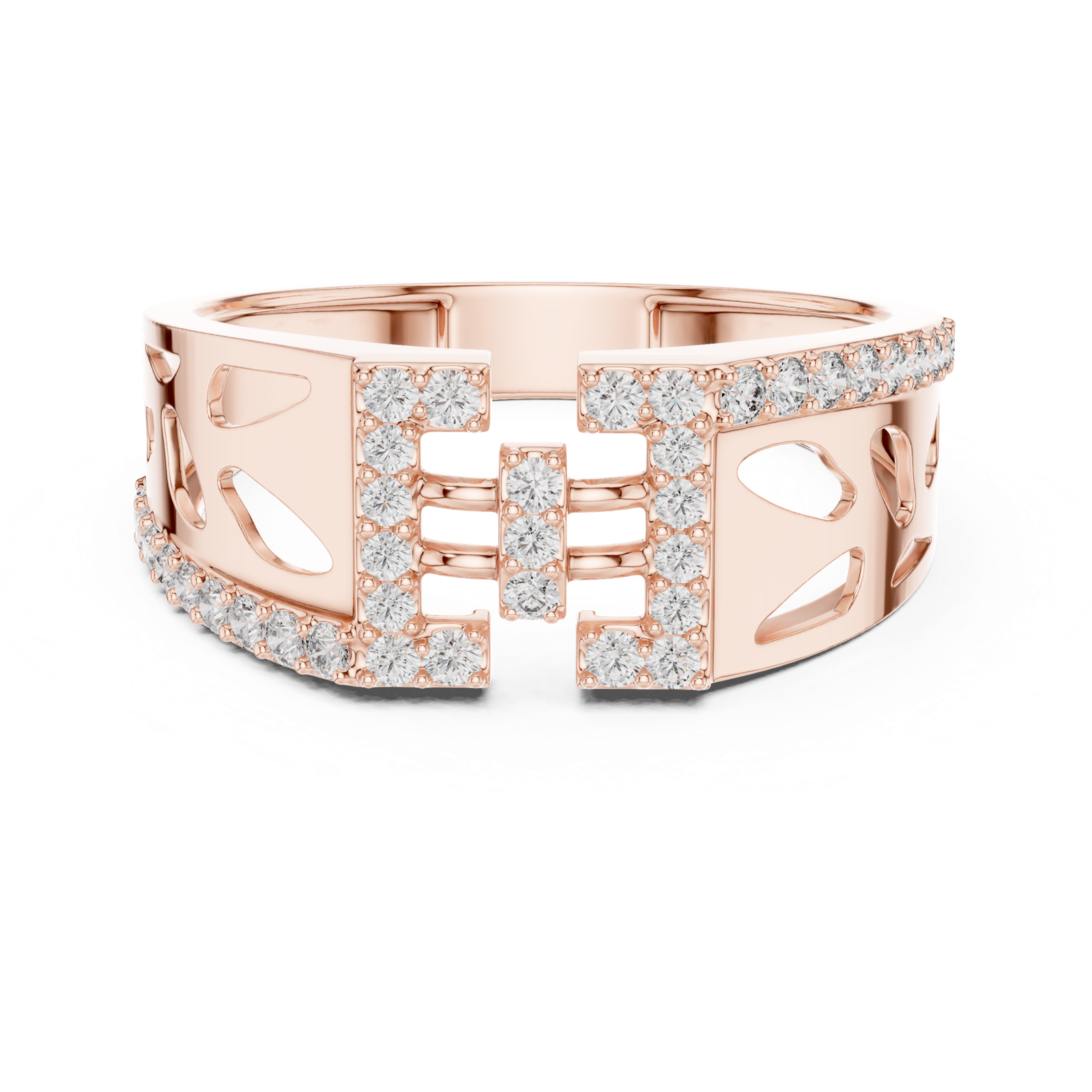 Gold Ring LR-01 (20), Rose Gold, view 4