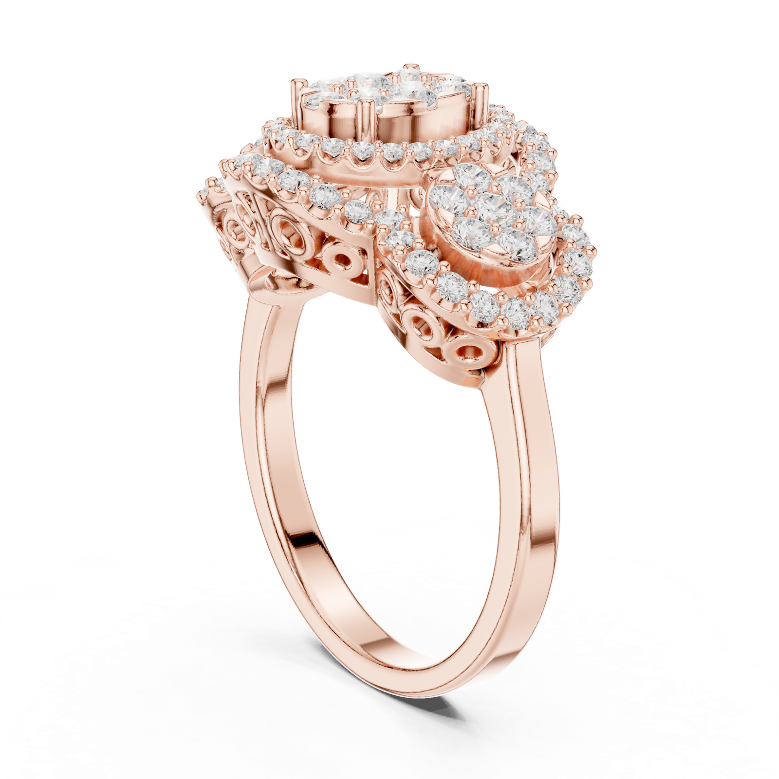 Gold Ring DDLR-453, Rose Gold