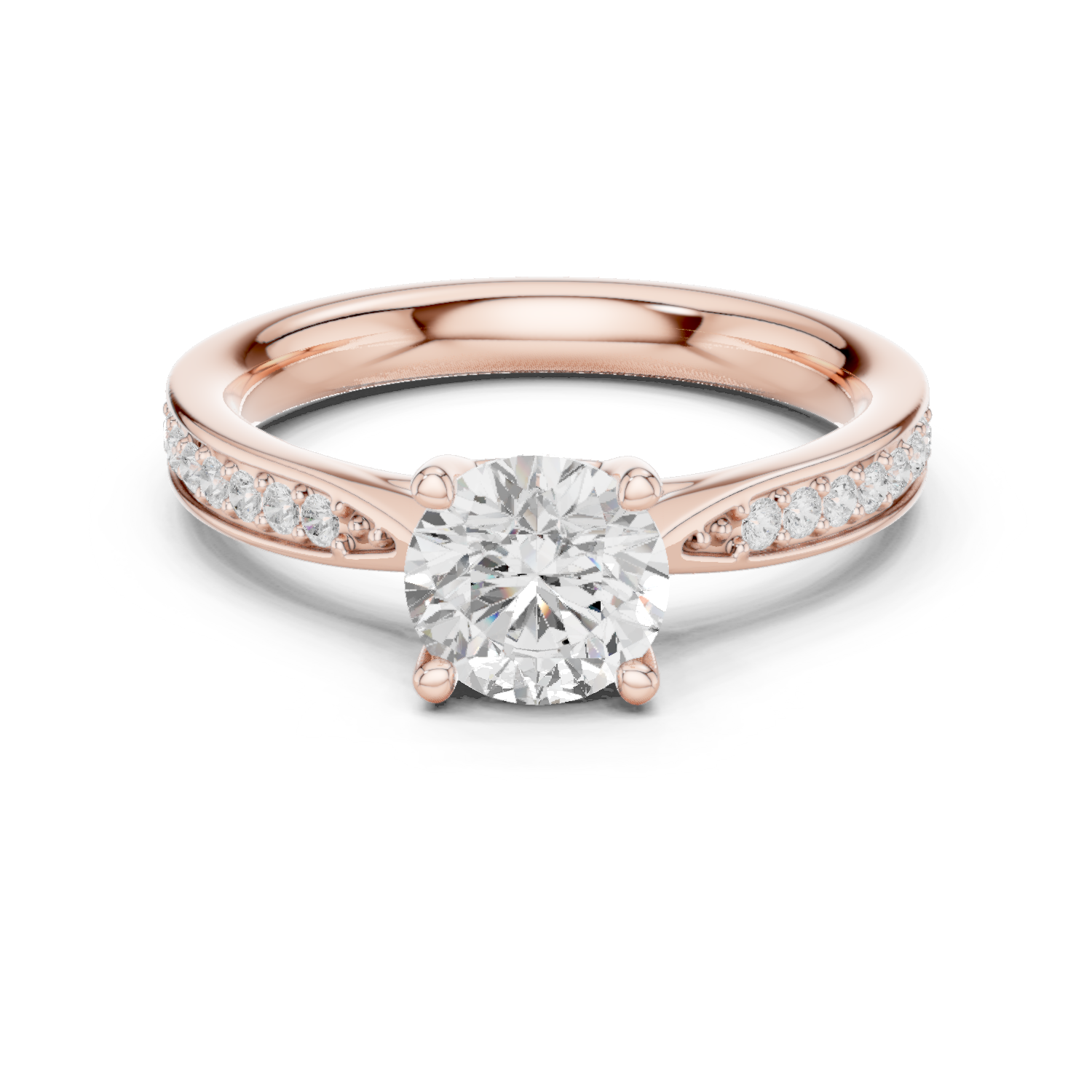 Gold Ring DDLR-679, Rose Gold
