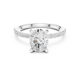 Gold Ring DDLR-888, White Gold, view 4